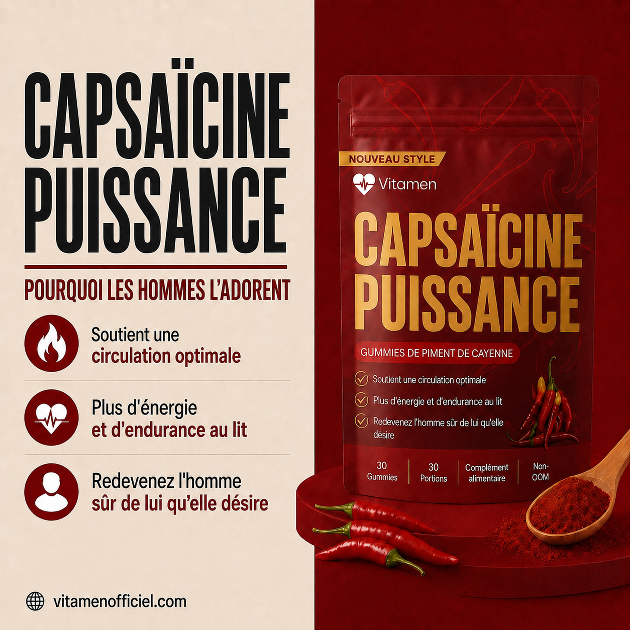 VITAMEN CAPSAÏCINE PUISSANCE