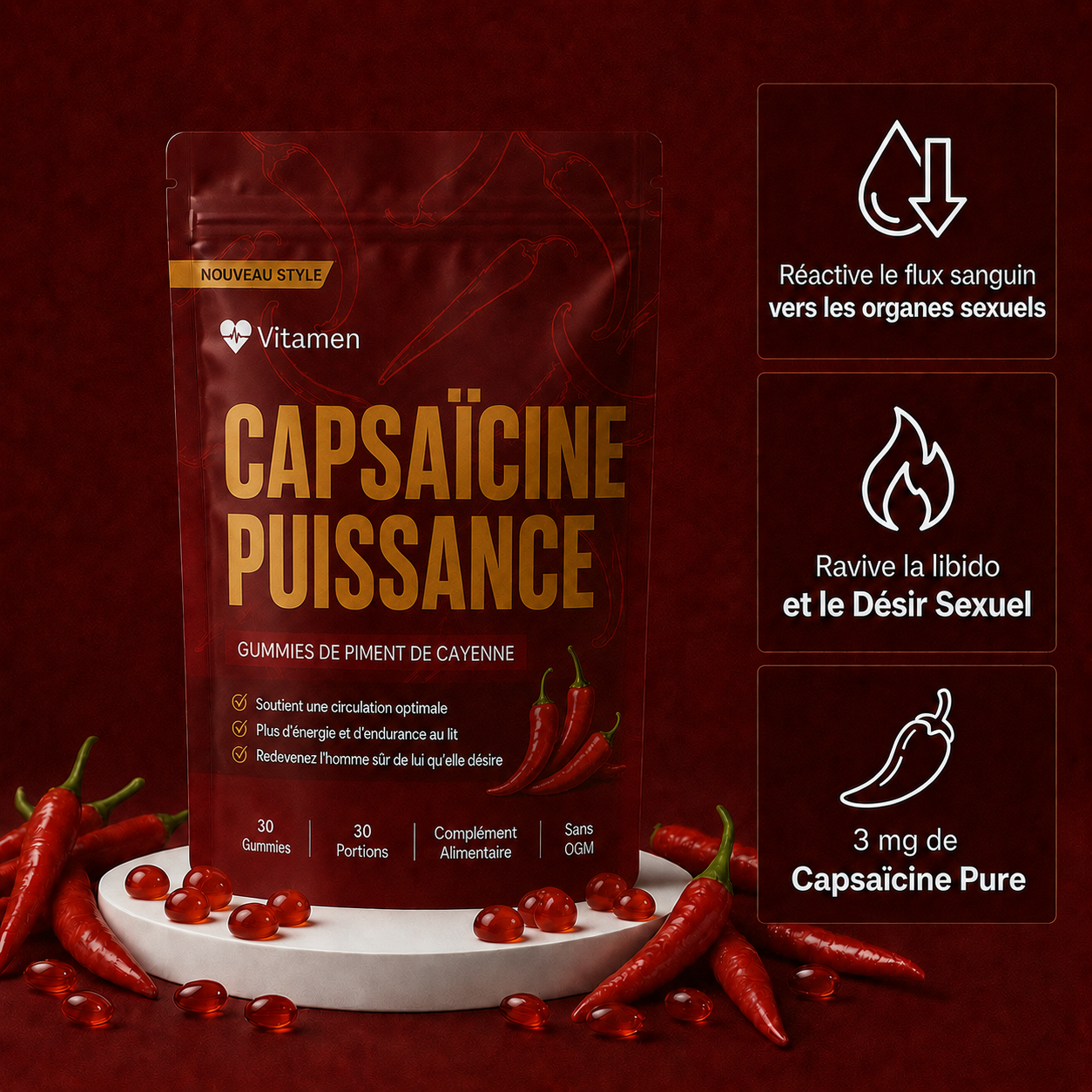 VITAMEN CAPSAÏCINE PUISSANCE